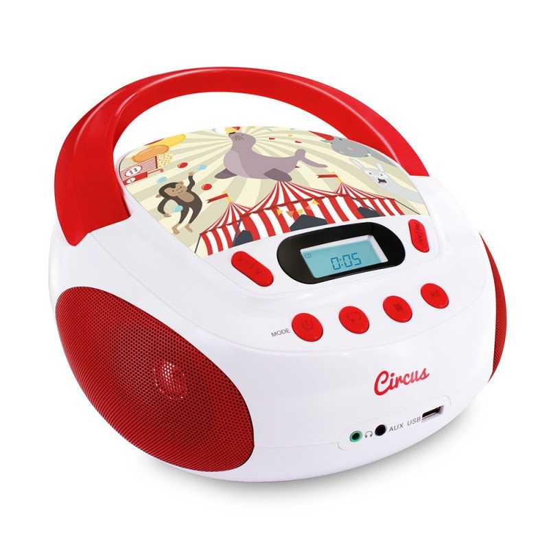Radio Metronic 477145 CD MP3 infantil con puerto USB Circus
