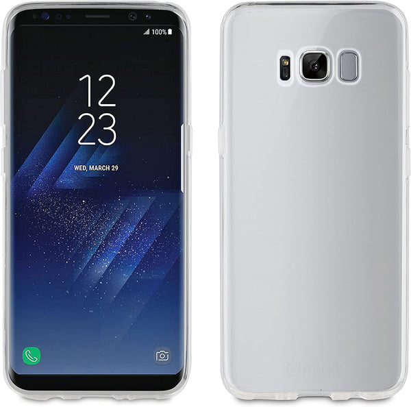 Pack Muvit para Samsung Galaxy S8+ funda Cristal Soft+protector pantalla vidrio