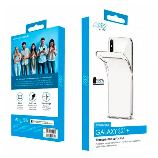 Funda Myway Souple para Samsung Galaxy S21+ transparente