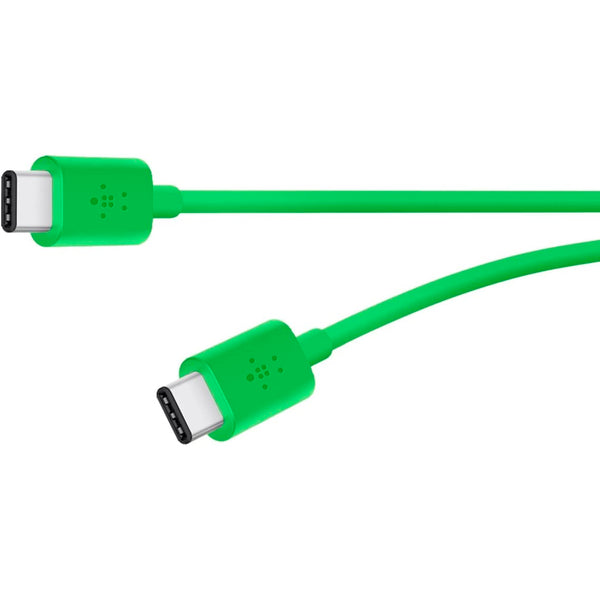 Cable Belkin F2CU043bt06-GRN de USB C a USB-C verde.