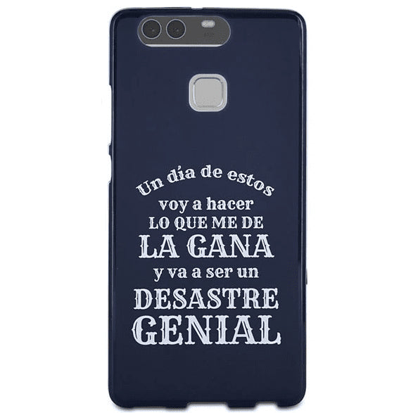 Funda azul Words WOCT040 Un día de estos para Huawei P9.