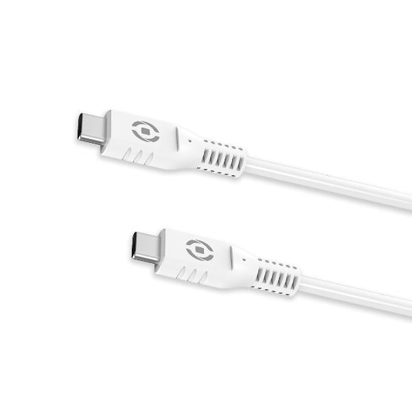 Cable Celly USBCUSBC USB-C a USB-C 1 metro 60W blanco