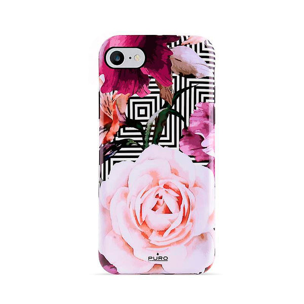 Funda Puro ‎IPC747CGEOFLO2BLK para Apple iPhone 6/6s/7/8 Glam Pink Peonies