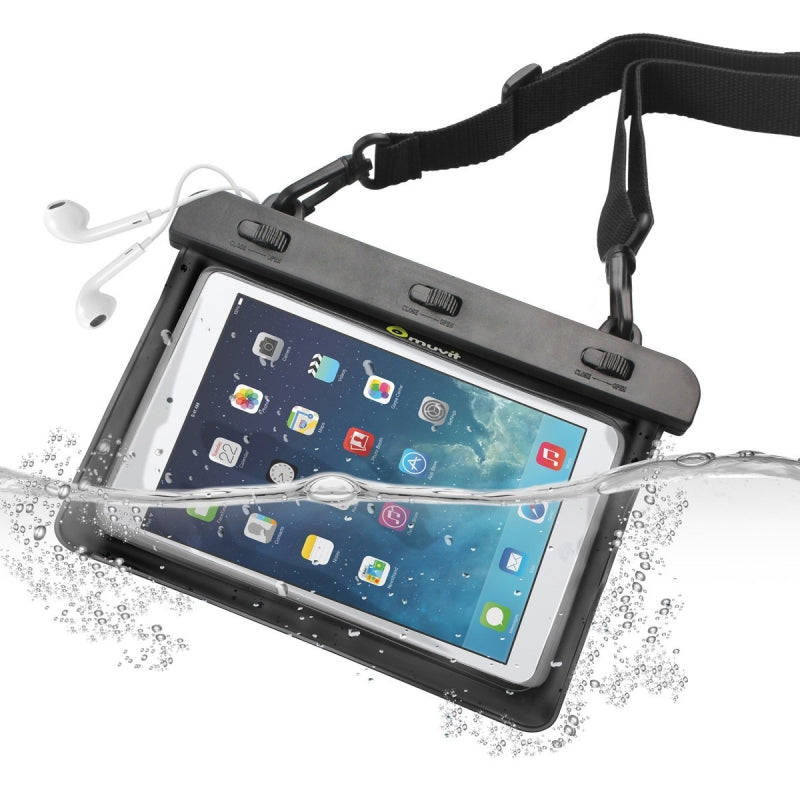 Funda acuática Muvit universal IPx8 conector 3,5 hasta 8» negra