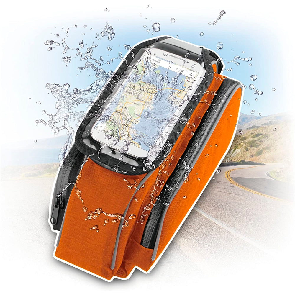 Bolsa para Bicicleta o Moto Muvit MUCHL0046 Smartphone hasta 4,7» naranja