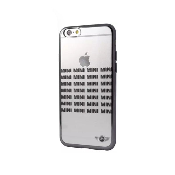 Funda original Mini Cooper para Apple iPhone 6/6S Negro y Transparente