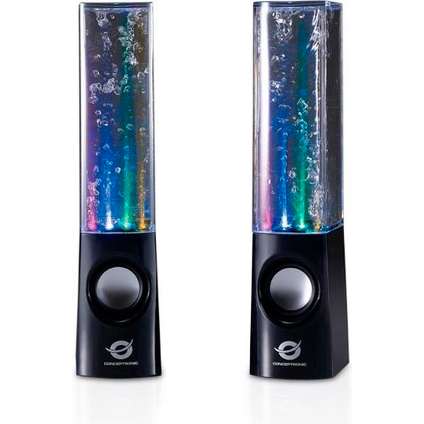 Altavoces portatiles Conceptronic Dancing Water Negro Usado