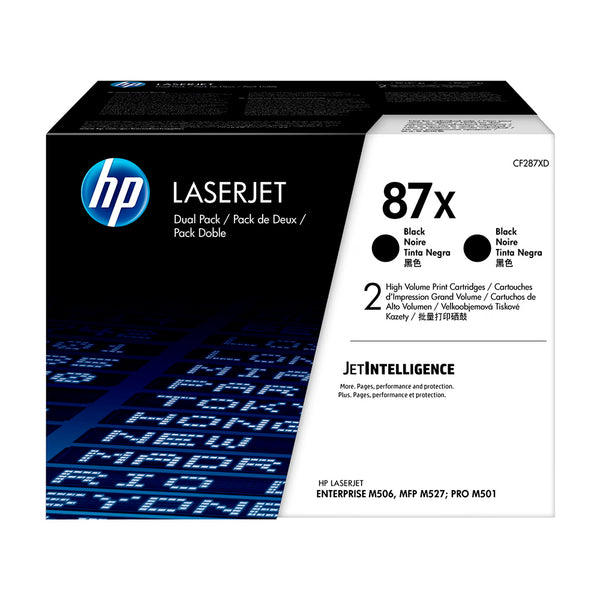 Cartucho de tóner HP 87X CF287XD Original Pack de 2 Negro **SOLO es 1 tóner**
