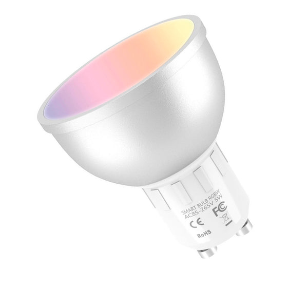 Bombilla inteligente Muvit GU10/5W/400lm RGB+Blancos D50*H56