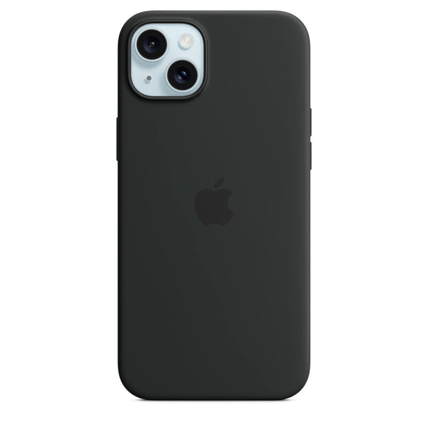 Funda original Apple silicona con MagSafe para Apple iPhone 15 Plus negro