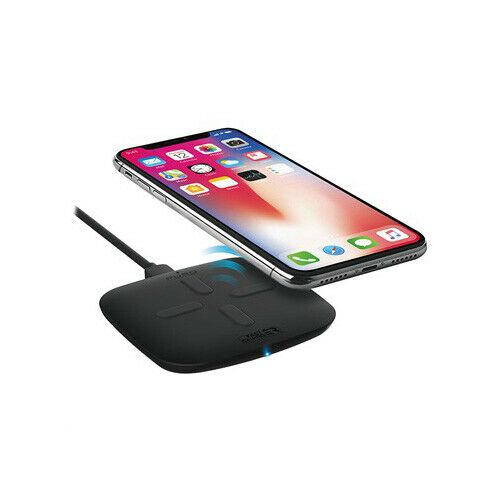 Cargador inalámbrico PURO Qi 10w 2A negro iPOWER Iphone Compatible, carga rápida