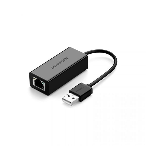 Adaptador UGREEN – USB 2.0 a RJ-45 – Negro (NUEVO)