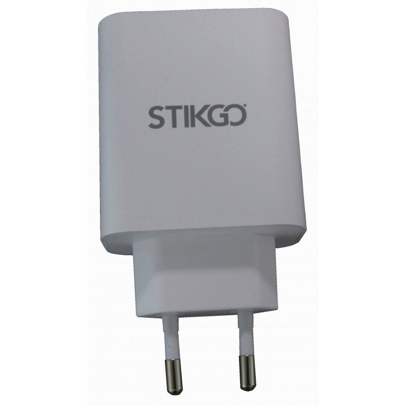 Cargador de Pared universal StikGo STIK00736 tipo C + QC3.0