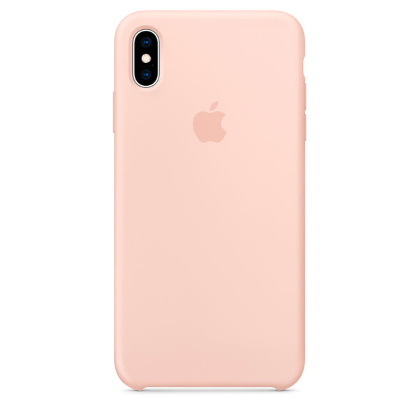 Funda original Apple para Apple iPhone XS Max Silicona color rosa arena