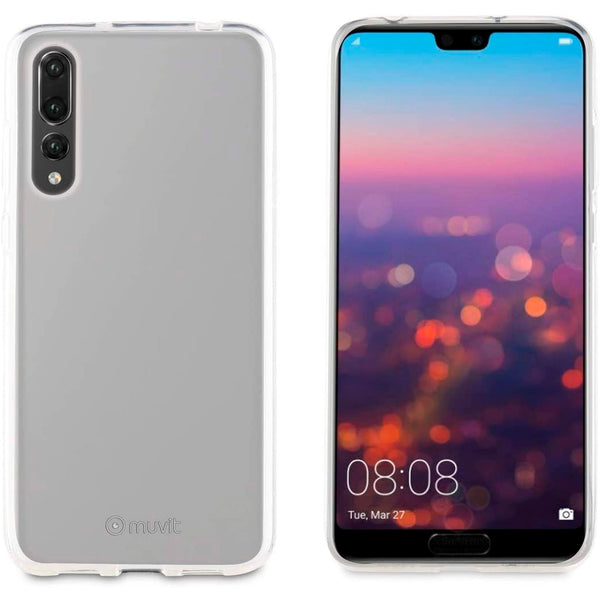 Funda Muvit Cristal Soft para Huawei P20 Pro transparente.
