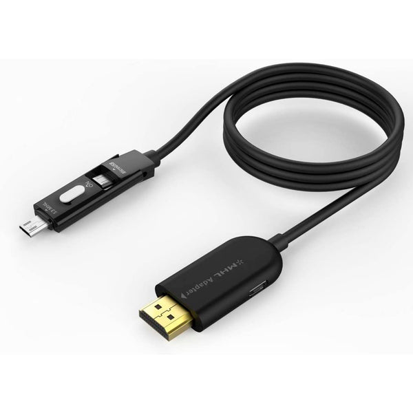 Cable Muvit MUNTC0010 MHL HDMI a Micro USB – 1.2 m negro