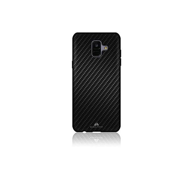 Carcasa Black Rock Flex Carbon para Samsung Galaxy A6 2018 negra.