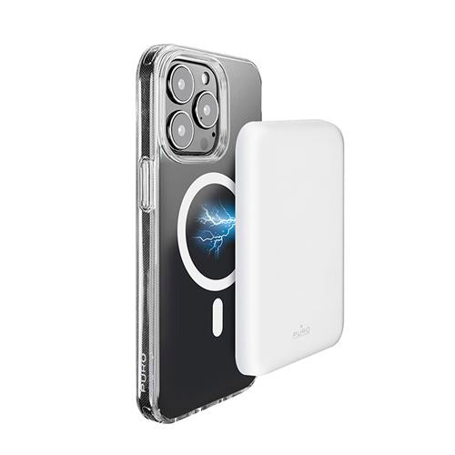 Power bank Puro 4000 mAh MagSafe USB-C Blanco