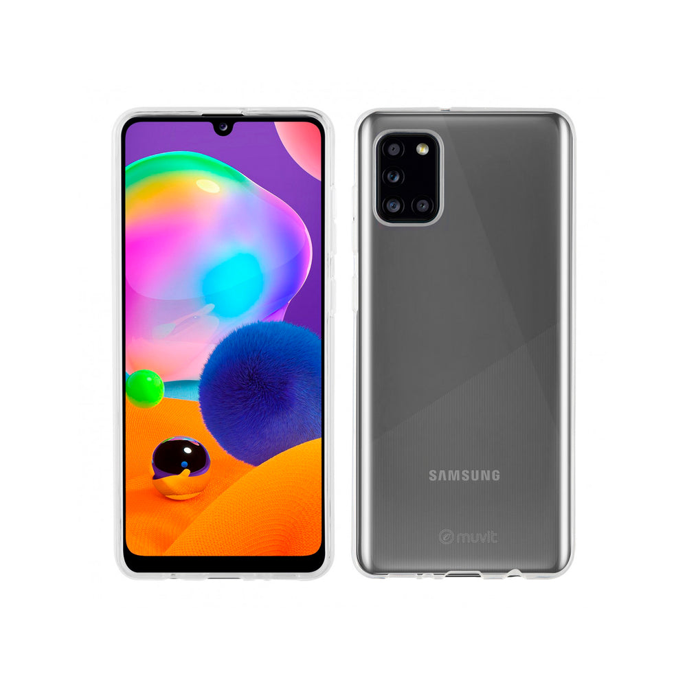 Carcasa Muvit for change para Samsung Galaxy A31 recycletek transparente.