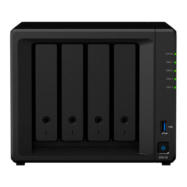 Servidor Synology Diskstation DS418 NAS Negro Usado **Sin embalaje original**