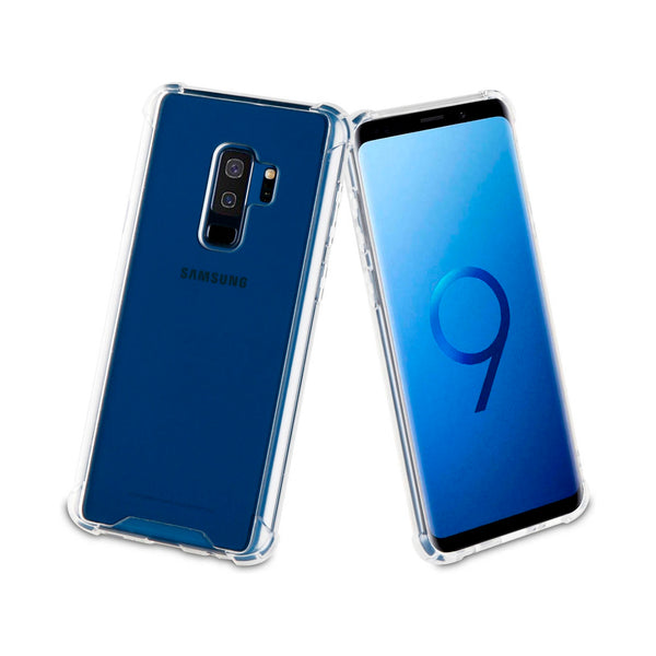 Funda Muvit Pro Cristal Bump Transparente para Samsung Galaxy S9 plus.