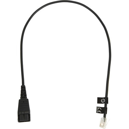 Cable telefónico 0,5 m Jabra – 8800-00-01 Negro.