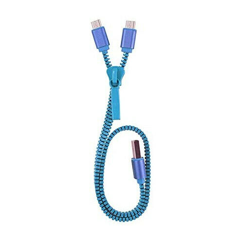 Cable de Carga Muvit MLUSC0009 USB – Micro USB Dual (Solo Carga) 1A 0,35m azul