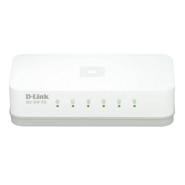 Switch D-Link GO-SW-5E Plástico 5 Puertos 10/100 Mbps Usado *Sin emb.original*