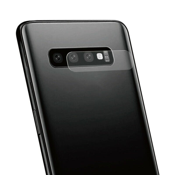 Protector cámara Muvit para Samsung Galaxy S10 vidrio templado plano.