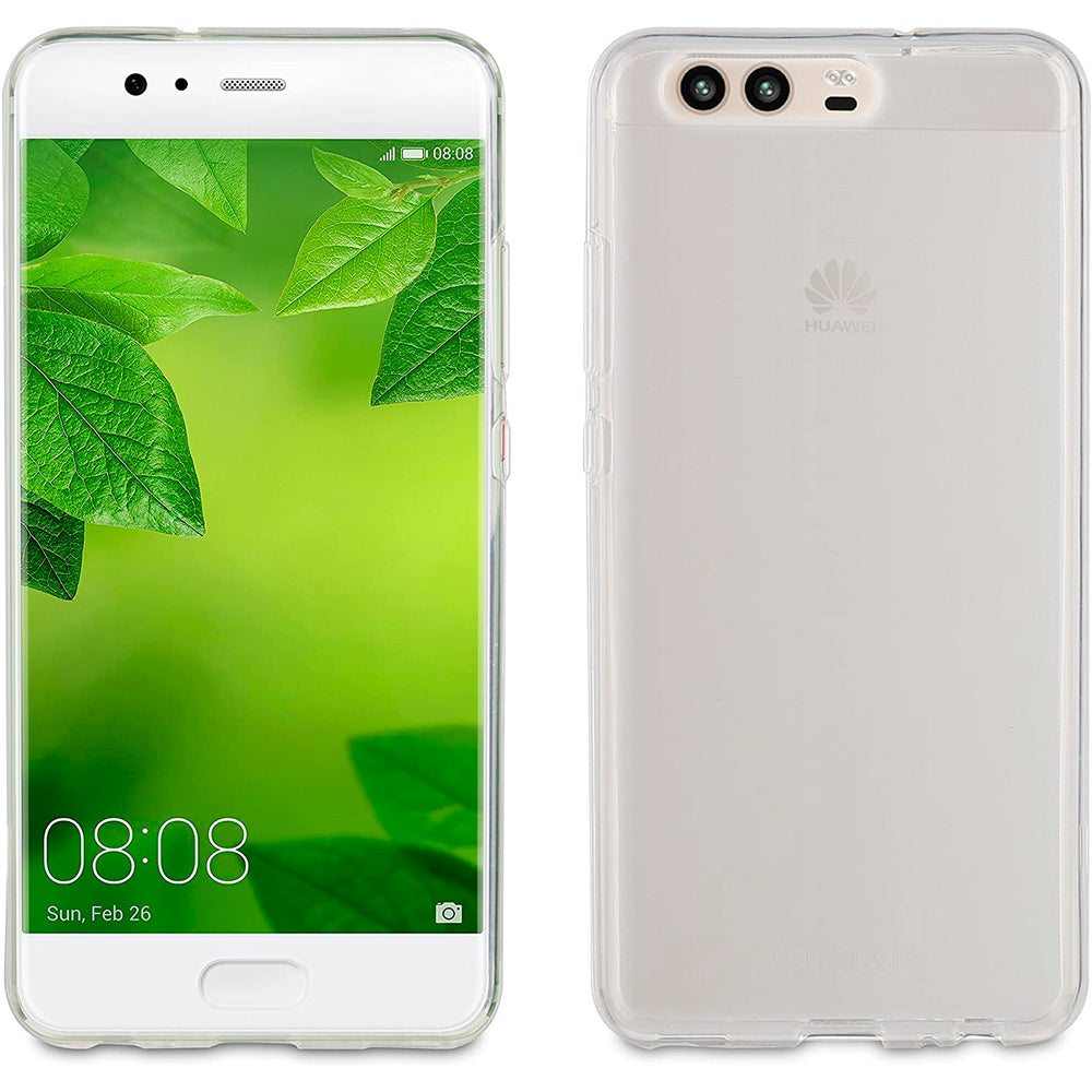 Pack Muvit Huawei P10 Plus funda Cristal Soft transparente+protector pantalla.