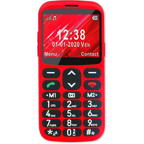 Teléfono Móvil Telefunken S420 para personas mayores Rojo Libre 2,31″