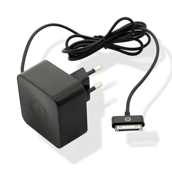 Transformador Muvit Apple 30 Pin 1A cable 1,2m negro.