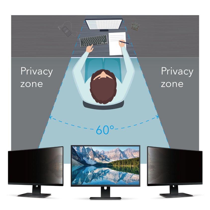 Filtro de privacidad V7 de 23″ con fijación magnética de aspecto 16:9