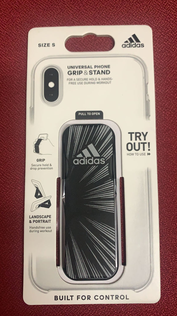 Adidas Grip Band – Soporte universal para smartphone Negro con logo Adidas.