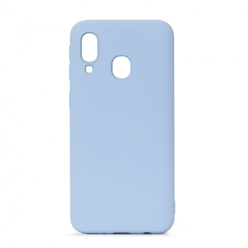 Funda Muvit Life liquid Soft para Samsung Galaxy A40 Azul Cielo.
