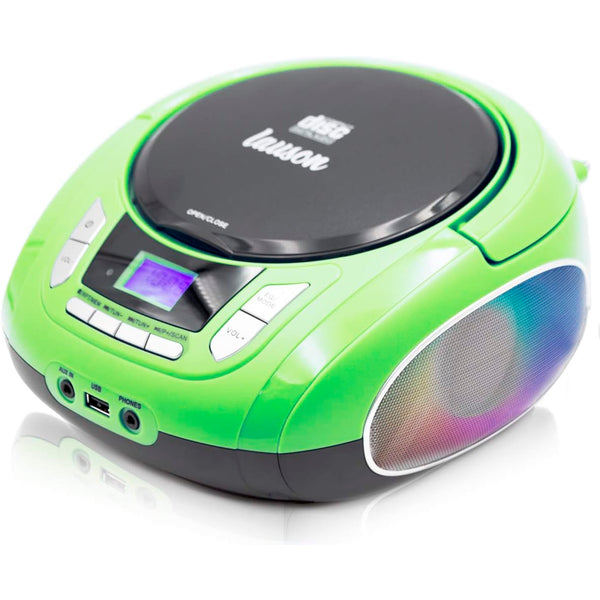 Lauson NXT964 Luces LED Multicolor y Radio FM Verde Usado *FALLA REPRODUCTOR CD