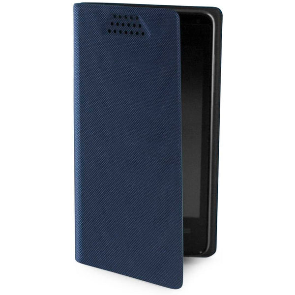 Funda Folio universal Muvit compatible con 4» con función soporte azul.