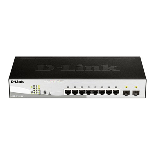 Switch D-Link DGS-1210-10P/E 8xGB PoE 2xSFP Usado **Sin emb.orig.**