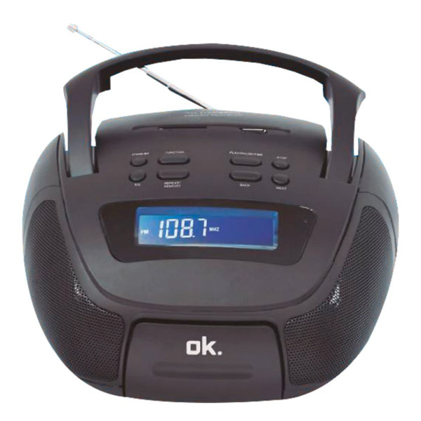 Radio OK ORC 1060-B LCD Estéreo Radio FM USB/SD Usado