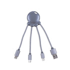 Adaptador USB multiconector Xoopar Octopus orificio para llavero gris metalizado
