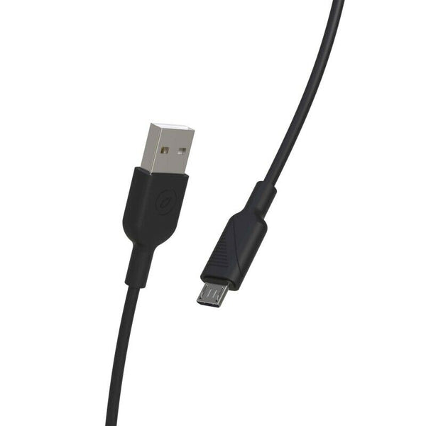 Cable Muvit for Change USB a Micro USB 2,4A 1,2m negro.