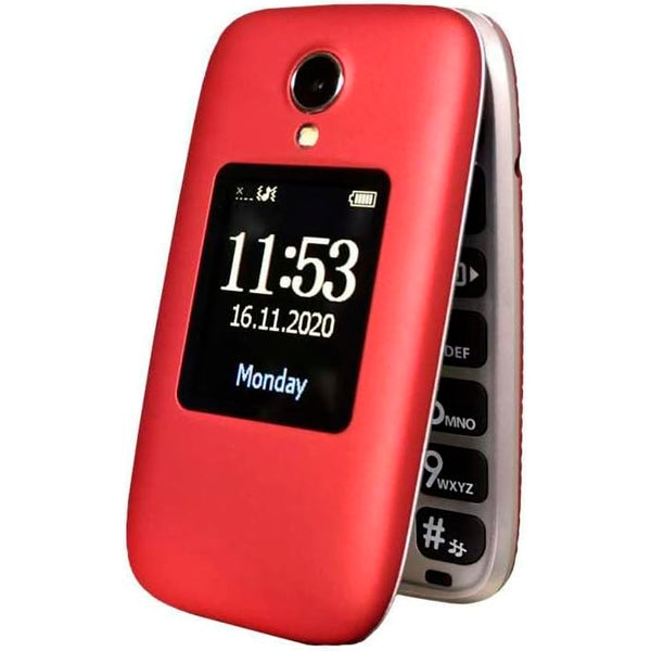 Teléfono Móvil Telefunken Libre S560 para Personas Mayores Rojo