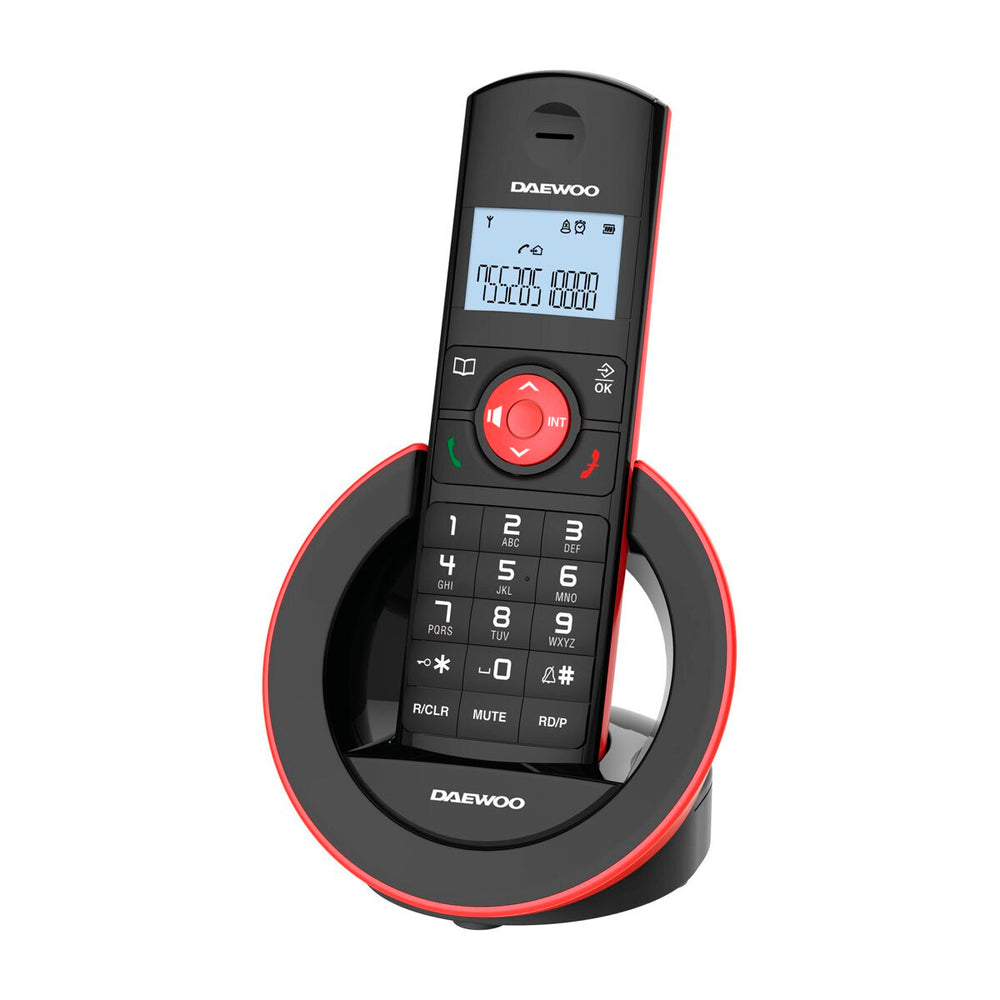 Teléfono inalámbrico Daewoo DTD-1400R Dect negro (NUEVO)