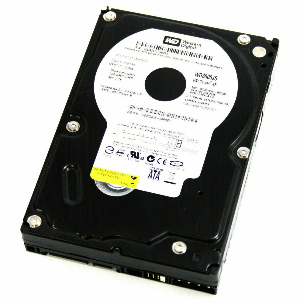 Disco Duro Western Digital Caviar SE WD3000JS 300GB 3.5» 7200RPM SATA II Usado.