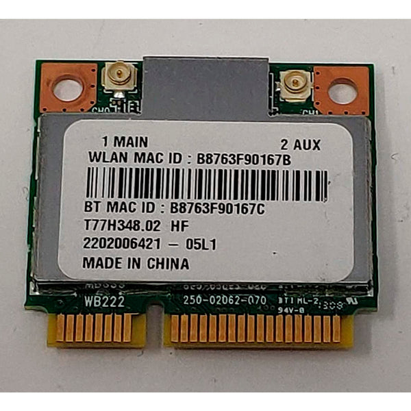Tarjeta Qualcomm Atheros AR5B22 T77H348.02 combo Bluetooth+Wifi 2202008121-05L1.