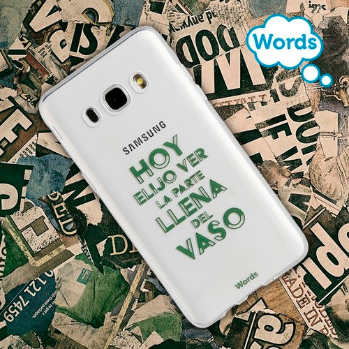 Funda transparente Words WOCT045 para Samsung Galaxy J5 (2016).