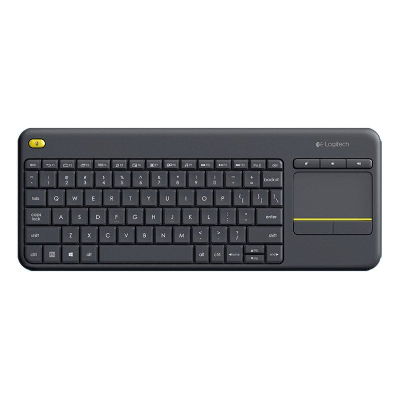 Logitech Wireless Touch Black Keyboard K400 Plus Unifying