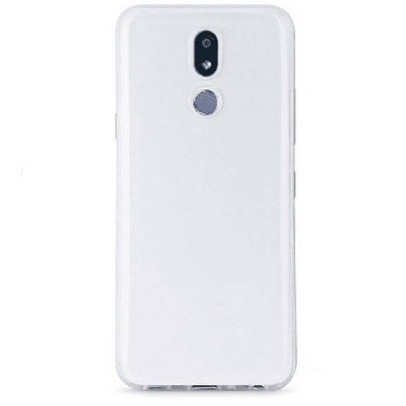 Pack Muvit LG K40 funda Cristal Soft transparente+protector de pantalla.