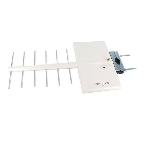 Antena exterior TV Metronic NX Amplificada 44dB *Embalaje dañado,producto nuevo*
