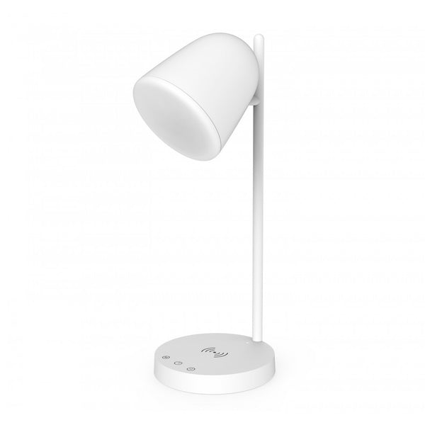 Lámpara sobremesa Muvit iO WiFi con base de carga inalámbrica Blancos